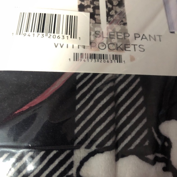 Peanuts Women’s Snoopy Velour Lounge Pajama Pant Size 3X NEW - Picture 7 of 7